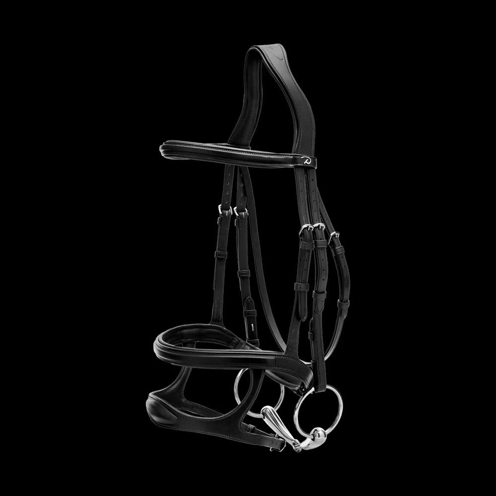 Double Noseband Bridle NE, black